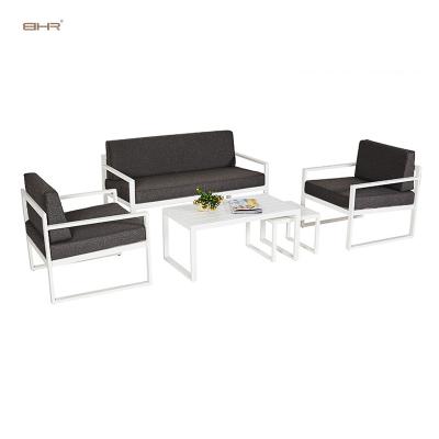 China Modern Five Piece Set Modem French Aluminum Outdoor Garden Furniture Set For Sale for sale