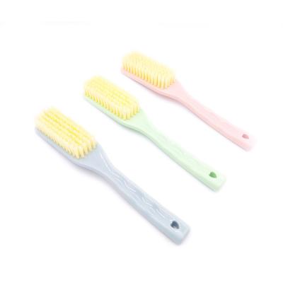 China Sustainable Multifunctional Long Handle Soft Plush Shoe Cleaning Brush Non-injury Shoes Clean Brushes for sale