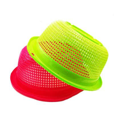 China China Factory Low Price Cavity Kitchen Storage Viable Basket Round Household Rice Blanching Plastic Sieve And Vegetable Drain Basket for sale