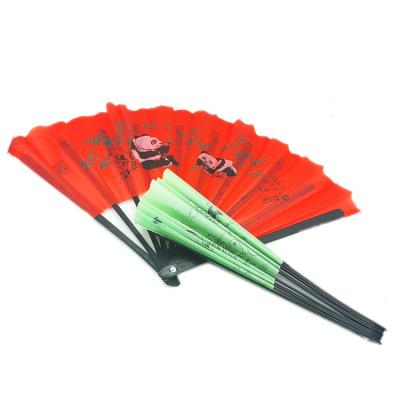 China China Factory Direct Wholesale High Quality Popular Colorful Portable Folding Fan Plastic Hand Held Fan for sale