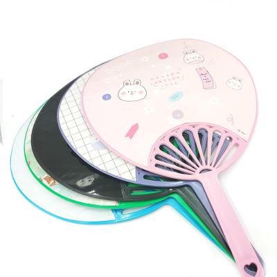 China Direct Wholesale High Quality Cute Oval Student China Factory Cartoon Modern Minimalist Manual Fan for sale