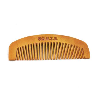 China Healthy Comb No Static Natural Bamboo Wooden Hair Comb 16cm*5cm Wide Tooth Comb Hot Selling Products for sale