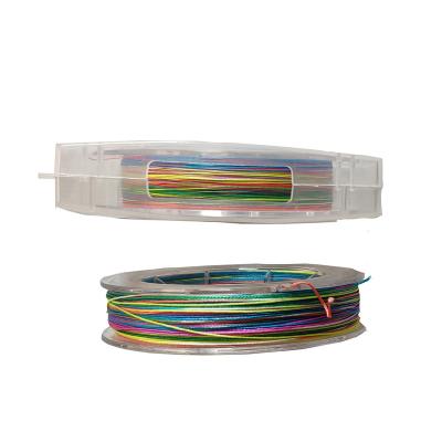 China 100m Braided Fishing Line Anti Friction PE Strands 8 PE Line Exchangeable Colors Per 1meter for sale