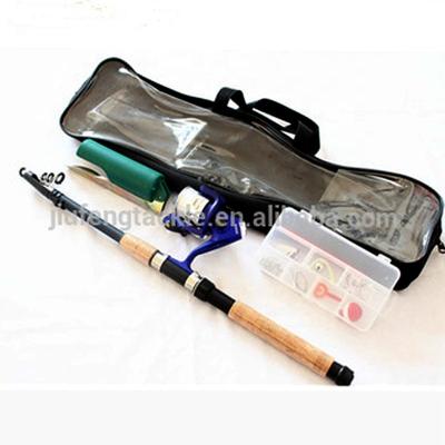 China Glass set of fishing tackle with sea fishing rod reel and telescopic accessory for sale