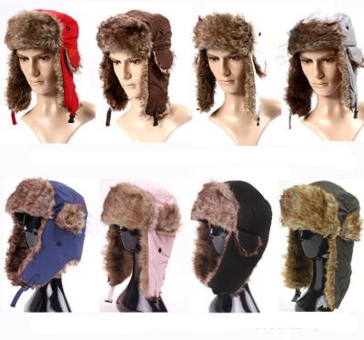 China DDA655 Trapper Hat Winter Waterproof Russian Bomber Hats Windproof Thick Unisex Ski Caps Lei Feng Warm Earflap for sale