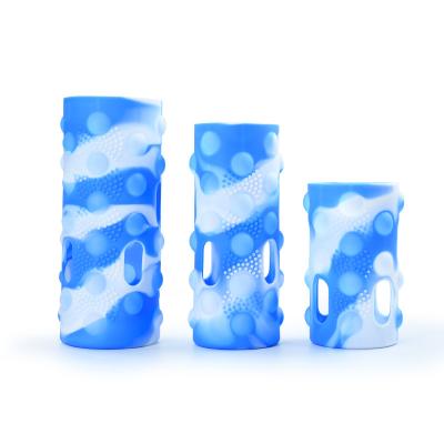 China 9 Styles AA226 Non Slip Relaxation Bottle Cover Squeeze Toys Push Bubble Cup Sleeve Silicone Insulation Restless Person Sensory Cup Holder for sale