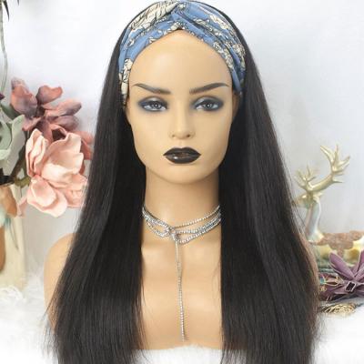 China Extensive Curly Curl Drop Shipping Straight Wig Hair Band Headband Wholesale Wigs For Black Women Wig Headband for sale