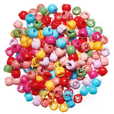 China Sweet Hair Claw Clips Mini Hair Bangs Rainbow Beads Clip For Kids Girls Women for sale