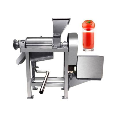 China Fruit Juice Pressing Extractor Beverage Fruit Juicer Crusher 500kg Stainless Steel Screw Crusher Tomato Mango Blueberry Machine for sale