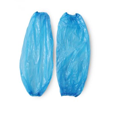 China Factory Supply PE CPE Disposable Blue Transparent Plastic Sleeve Cover Waterproof Plastic Sheath LDPE Arm Cover for sale