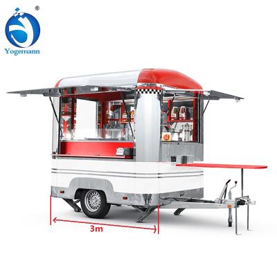 China 2020 POP Trailer Type Food Cart Food Candy Cart Truck Trailer With Wheels Vintage Food Supply Trailer For Sale for sale