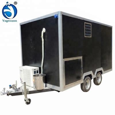 China Best quality food processing factory trailer manual catering food van carts mobile snack vegetable trailer for sale for sale