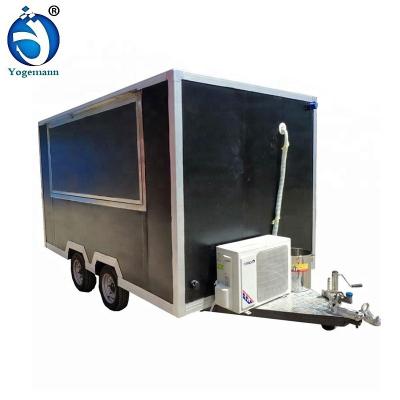 China Truck Mobile Towing Vegetable Processing Plant Food Trailer Capable Fast Food Trailer for sale