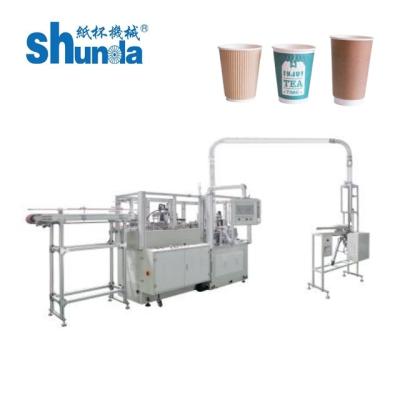 中国 PE/PLAコーティング エコフレンドリー紙茶杯機 130-180 pcs/Min 販売のため