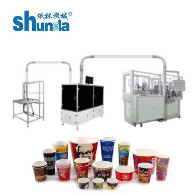 China Automatic Paper Cup Machine with 160 Pcs/Min& 135-450GSM Material for sale