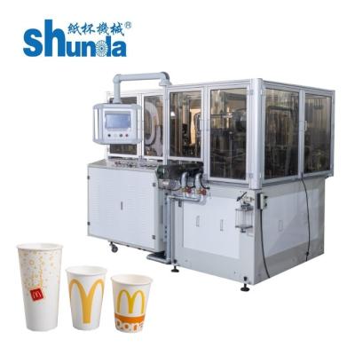 China High Speed Durable Paper Coffee Cup Making Machine Speed at 145 cups per minute for sale