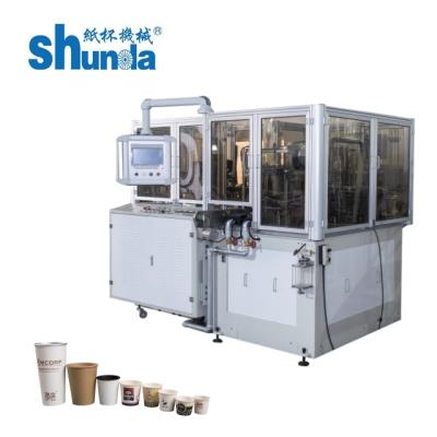 China High Speed Digital Control Double Wall Paper Cup Sleeve Making Machine met spoorschakelaars Te koop