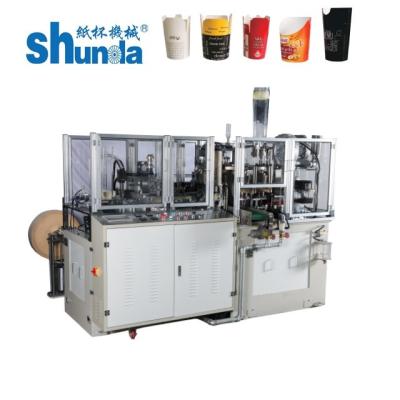 China High Speed 26 Oz Food Doner Paper Container Machine 80 Cups Per Min for sale