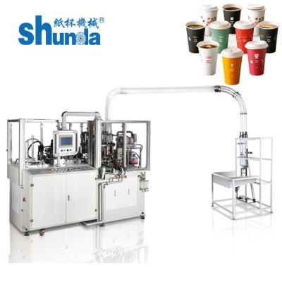 China 14Kw Shunda Máquina de fabricación de tazas de papel de alta velocidad con tamaño de taza personalizado en venta