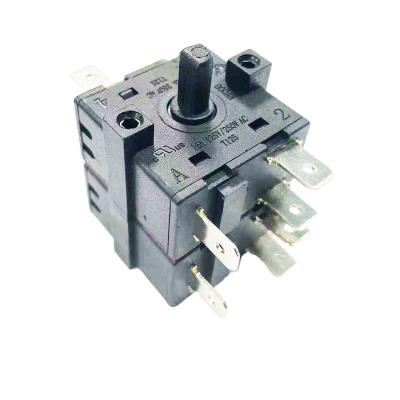 China Oven 16A 32x36mm Multi Position Double Layer Industrial Rotary Switch For Oven Heater for sale