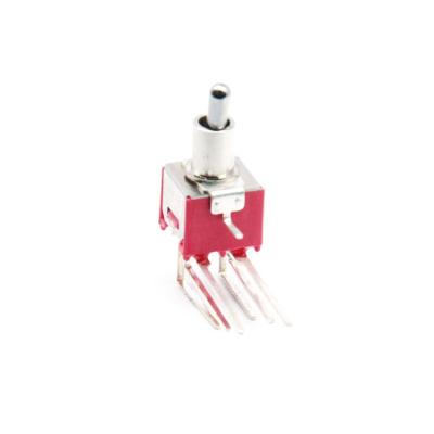 China Factory direct sale 3A 125VAC Metal Mini Toggle Switch On-Off SMS-202-C4 for sale