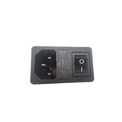 China 15A 10A 252VAC Residential/General Purpose Power Plug In 3 Pin Panel Socket With Rocker Switches for sale