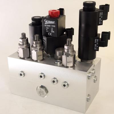 China Modular Hydraulic Valve Manifolds Groups Aluminium Manifold Block for sale