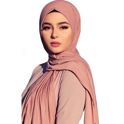 China Cotton Tank Top Factory Price High Quality Soft Elastic Simple Muslim Hijab Shawl Women Cotton Scarf 170*60CM for sale