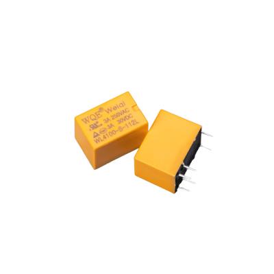 China Switching current 3A 125VAC 5A 14VDC specified DC 3V 5V 6V 9V 12V 24V single load DC PCB connection communication tubular siganal relays for control for sale