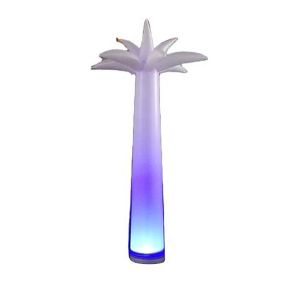 China Light Fabric RGB 4 Colors Oxford Flower Sky Dancer Inflatable Advertising Pillar With LED for sale