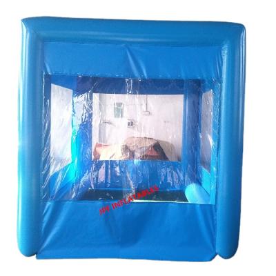 China 2022 Disinfection Tunnel Tent Inflatable Sanitizing Booth Disinfection Channel With Spray Sanitizing System for sale