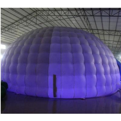 China 2019 PVC tarpaulin 0.35mm inflatable LED igloo domes used party tents for sale for sale