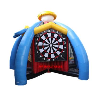 China PVC tarpaulin 0.45mm 3 in one inflatable penalty shoot with target sheet for sports game, inflatable football and basketball dart shoot in one for sale