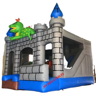 China 2021 Popular Hot Selling Dragon Inflatable Castle PVC Style Bouncy Slide Combo For Amusement Park for sale