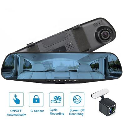 China Best Selling 1080P DVR Screen Drive Recording Dual Channel Recording with Dash Cam Rearview Mirror Car Dvr Car Camera Dashcam Video Recorder for sale