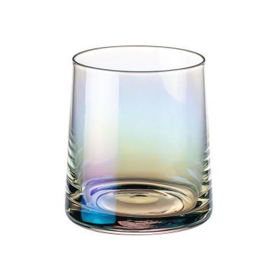 China Other Colorful Ion Plated Glass Home Drinking Style Clear Whiskey Glasses for sale