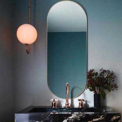 China Hot Top Seller HD Curved Luxury Hotel Bathroom LED Mirror LED Bathroom Mirror for sale