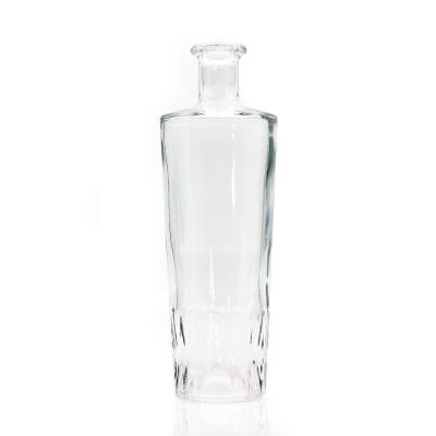 China Beverage Glass Bottles Supplier 750ml Liquor 500ml Corked Whiskey Bottle Shaped Glass Bottle for sale