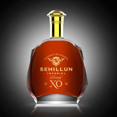 China Beverage wholesale 500ml 700ml new design beverage whisky rum Tequila brandy glass bottle for sale