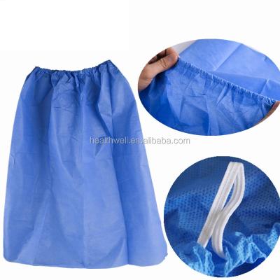 China Disposable PP SMS Nonwoven Skirt For Gynecological Examination for sale