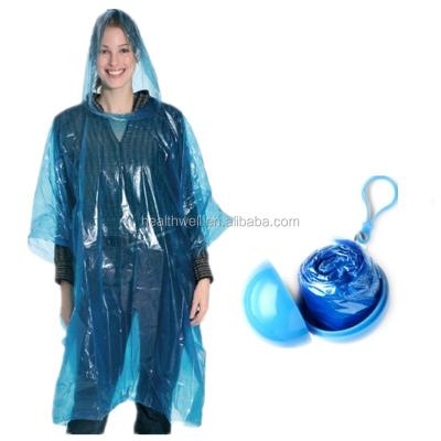 China Cheap Custom Bachelor Rainwear Custom Head Chain Ball Packing Clear Plastic Disposable Raincoat for sale