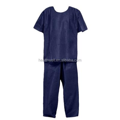 China Disposable Hospital Polypropylene Scrubs Polypropylene Top And Bottom Shirts And Pants for sale