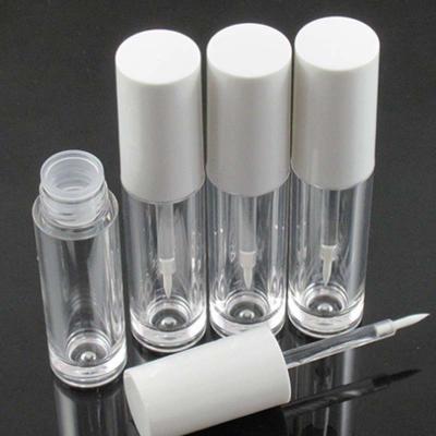 China Cosmetic White 5ml Cap Empty Round Eyeliner Tube / Bottle for sale