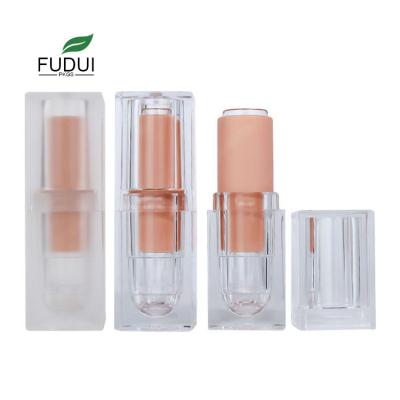 China FUDUI Cosmetic FD3384 LIKE Crystal Clear Square Matte Lipstick Containers for sale