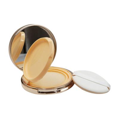 China New Recyclable Popular Slim Custom Label Air Cushion Box With Puff Gold BB Cream Compact Case for sale