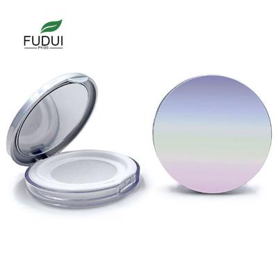 China FUDUI FDH02 Recyclable Round 2 Grams Colorful Slim Loose Powder Container Empty Compact Case for sale