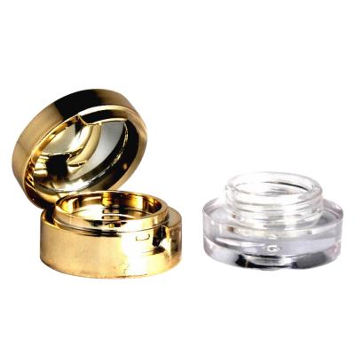 China Recycled Materials Small Transparent Bottle Jar Eyeshadow Lip Balm Lip Balm Cosmetic Empty Sample Container for sale