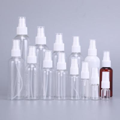 China Personal Care FUDUI PWP02 Plastic 10ml 15ml 20ml 30ml PET In 250ml Liquid Transparent Spray Bottle for sale