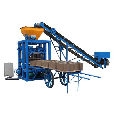 China Building material shops QT4-24 mini hallow ash hollow concrete cement block maker machine for sale for sale