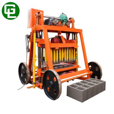 China Giantlin QMY4-45 CONCRETE Concrete Cement Egg Laying Block Making Machine Price for sale